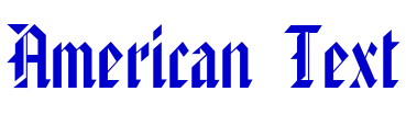 American Text шрифт